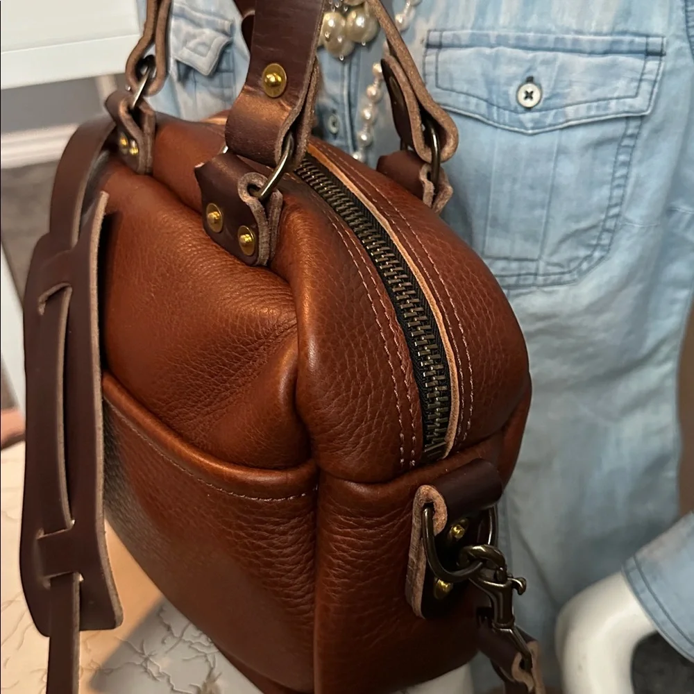 Go Forth Goods small Hoffman deluxe saddle crossbody bag NEW - Picture 4 of 16